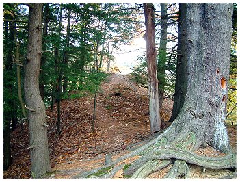 The path up Pyramid Hill